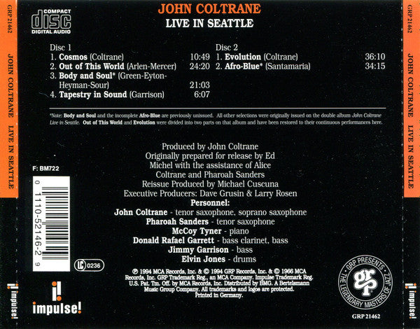 John Coltrane - Live In Seattle 2CD