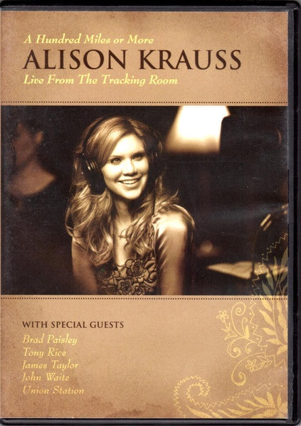 Alison Krauss - A Hundred Miles Or More (Live From The Tracking Room) DVD