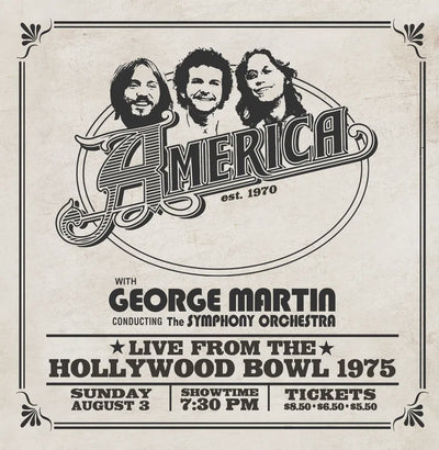 America - Live From The Hollywood Bowl 1975 RSD2024 Natural Coloured Vinyl 2LP
