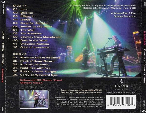 Kansas - Device Voice Drum 2CD