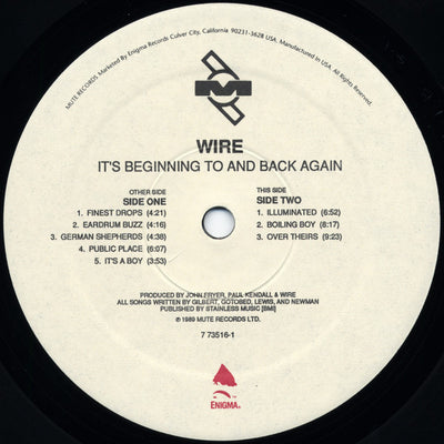 Wire - It's Beginning To And Back Again Vinyl LP (Used)