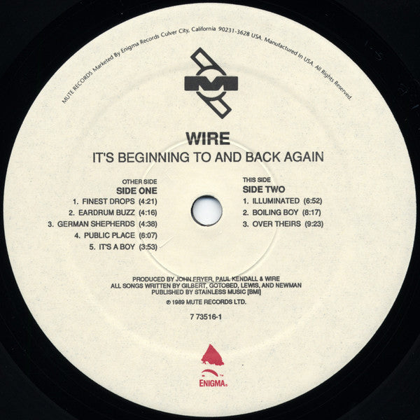 Wire - It's Beginning To And Back Again Vinyl LP (Used)