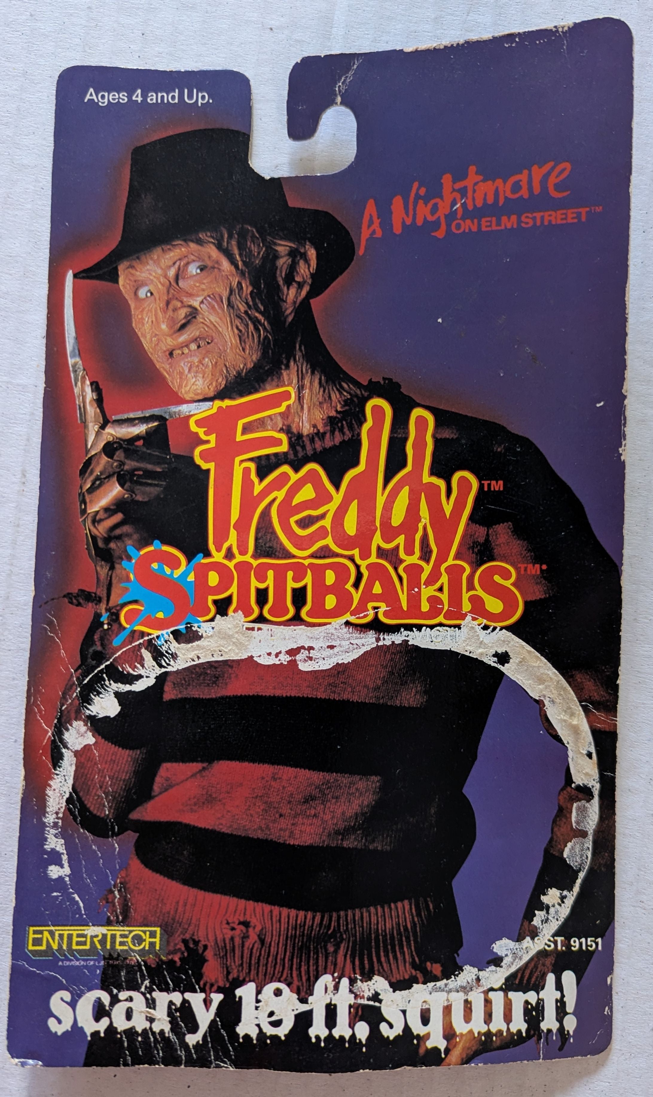 Nightmare On Elm Street - 1989 Entertech Freddy & Victim Spitballs