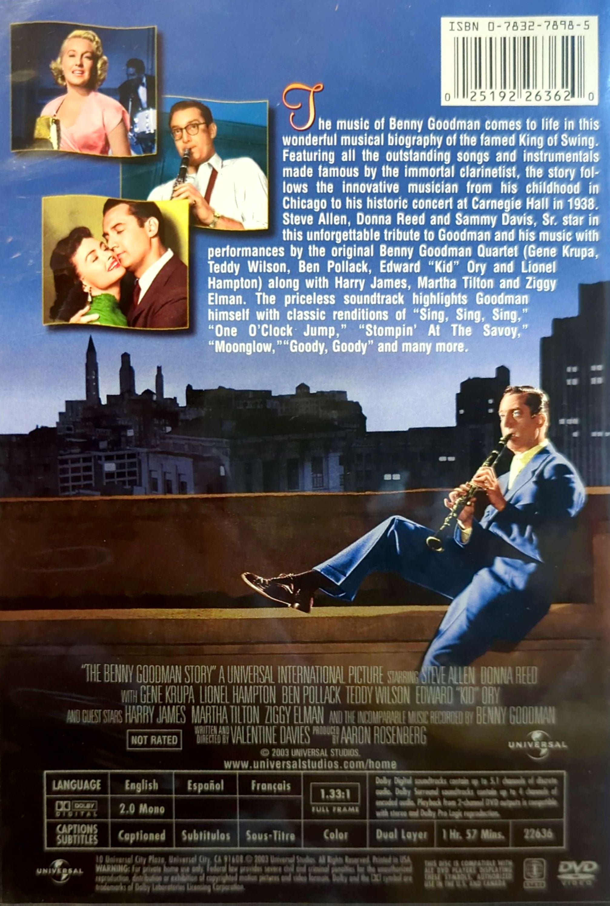 Benny Goodman Story (1956) DVD