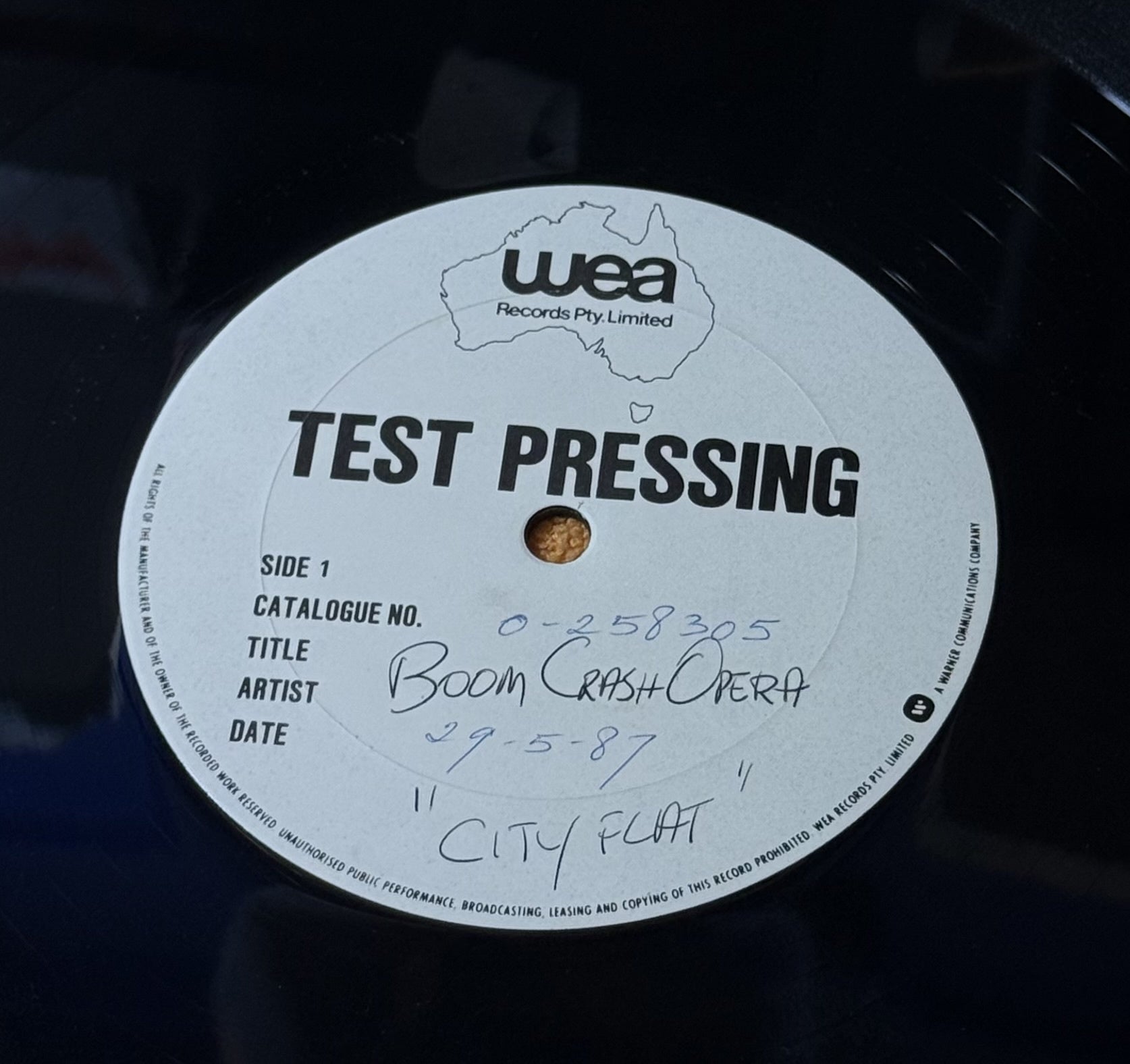 Boom Crash Opera - City Flat 12" Vinyl Single (Used)