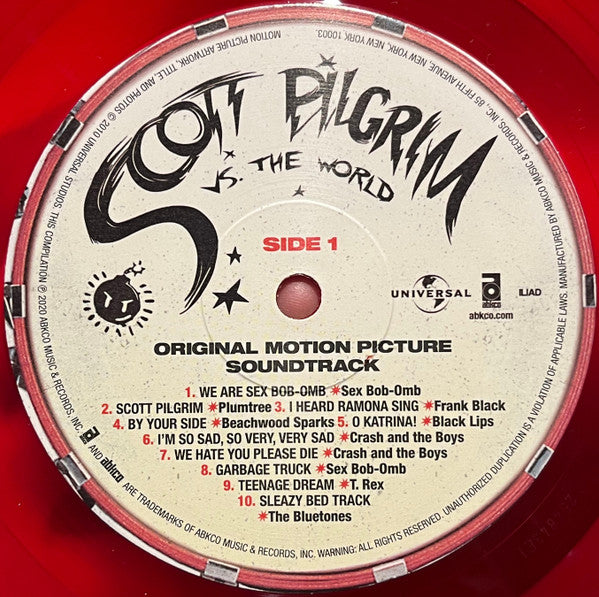 Soundtrack - Scott Pilgrim Vs. The World (Original Motion Picture Soundtrack) Red Coloured Vinyl LP (Used)