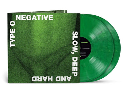 Type O Negative - Slow Deep & Hard Green & Black Marbled Vinyl 2LP