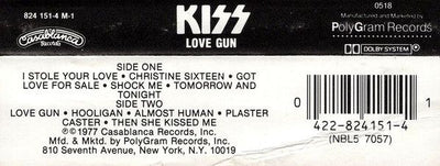 Kiss - Love Gun Cassette