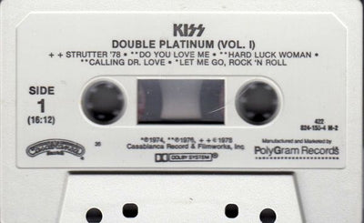 Kiss - Double Platinum Volume I Cassette