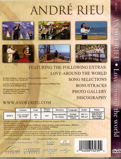 André Rieu – Love Around The World DVD