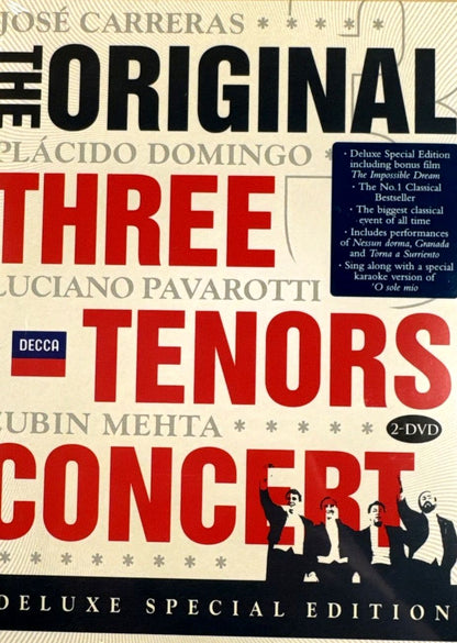 Original Three Tenors Concert + The Impossible Dream Deluxe Ed 2DVD
