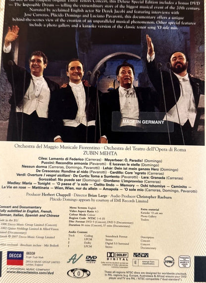Original Three Tenors Concert + The Impossible Dream Deluxe Ed 2DVD