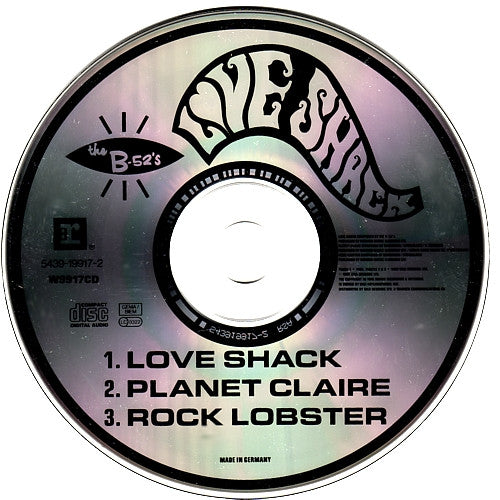 B-52's - Love Shack 3 Track CD Single
