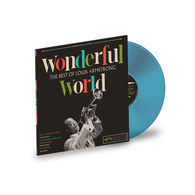 Louis Armstrong - Wonderful World (The Best Of Louis Armstrong) Blue Coloured Vinyl LP