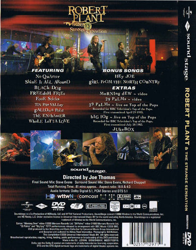 Robert Plant & The Strange Sensation – Robert Plant & The Strange Sensation DVD