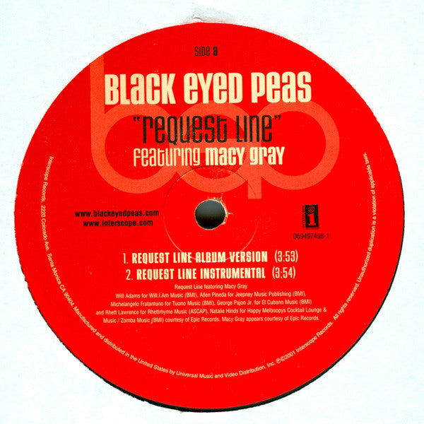 Black Eyed Peas - Request Line 12" Vinyl Single (Used)