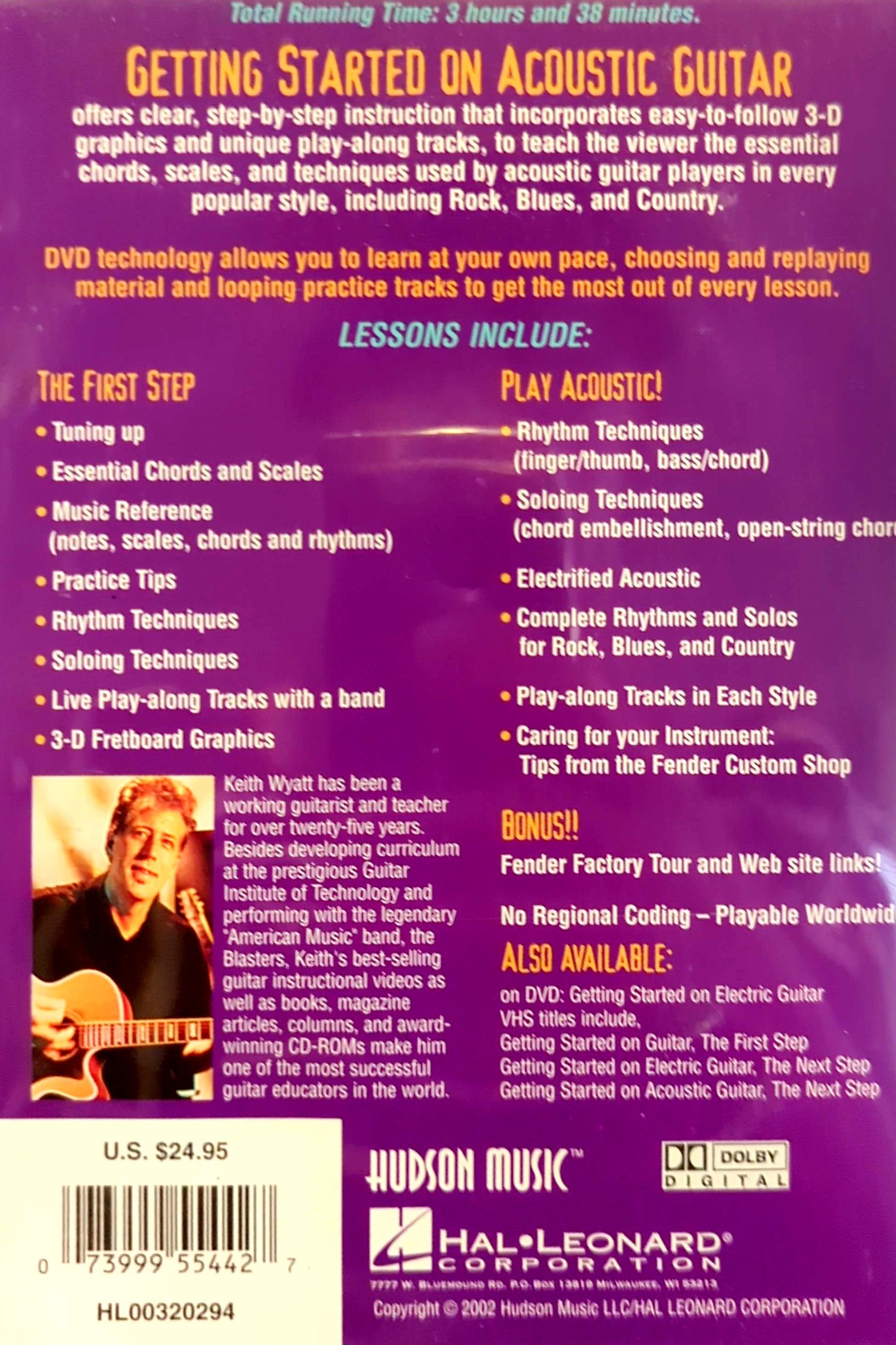 Fender Presents Getting Started On Acoustic Guitar w/ Keith Wyatt DVD