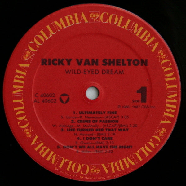 Ricky Van Shelton - Wild-Eyed Dream Vinyl LP (Used)