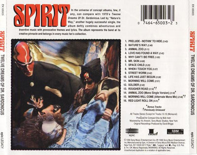 Spirit - Twelve Dreams Of Dr. Sardonicus CD