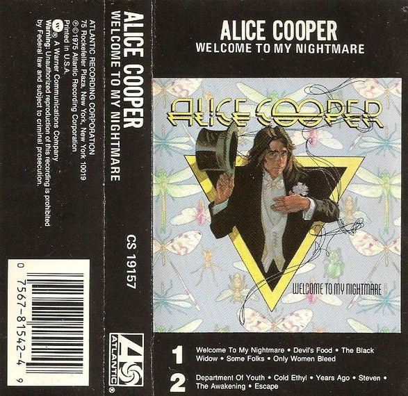 Alice Cooper - Welcome To My Nightmare Cassette