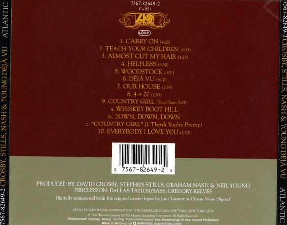 Crosby, Stills, Nash & Young – Deja Vu (Europe) CD