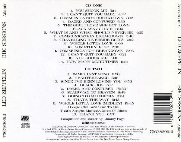 Led Zeppelin - BBC Sessions 2CD
