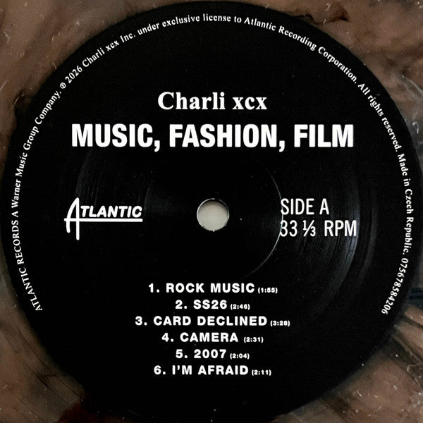 Charli XCX - Music Fashion Film Yorkshire Smoke Coloured Vinyl LP (Used)