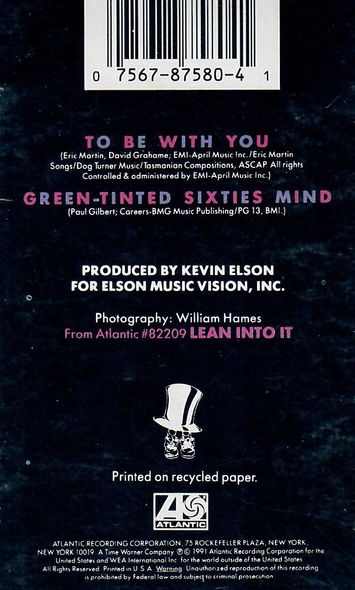 Mr. Big - To Be With You Cassette Single