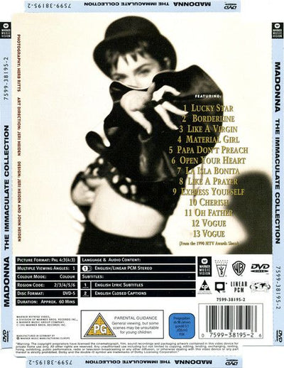 Madonna – The Immaculate Collection DVD (Super Jewel Case)