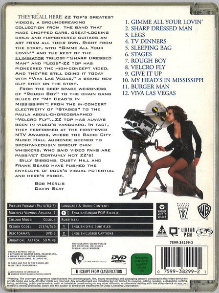 ZZ Top - Greatest Hits: The Video Collection DVD