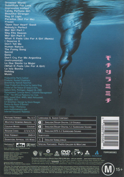 Madonna - Drowned World Tour 2001 DVD