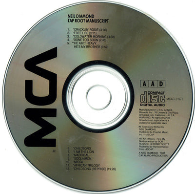 Neil Diamond - Tap Root Manuscript CD