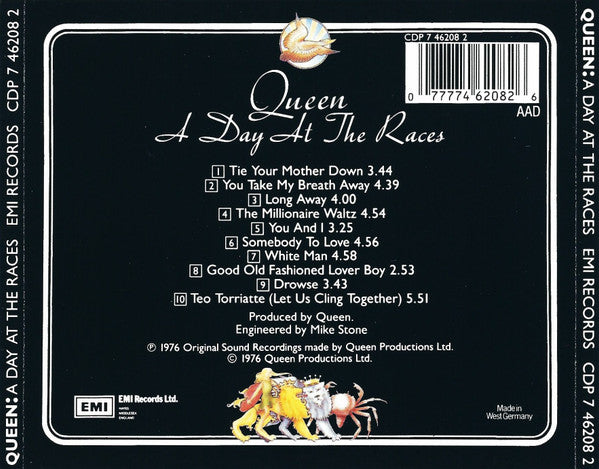 Queen - A Day At The Races (1986) CD