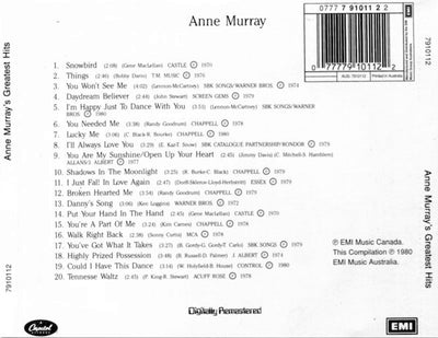 Anne Murray - Anne Murray's Greatest Hits CD
