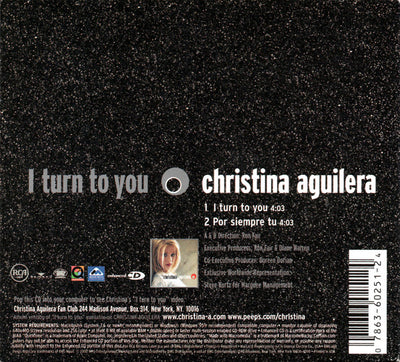 Christina Aguilera - I Turn To You 2 Track CD Single