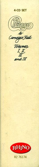 Chicago – At Carnegie Hall (Volumes I, II, III & IV) (Expanded Edition) 4CD Boxset