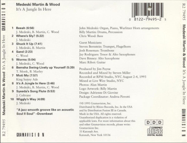 Medeski Martin & Wood - It's A Jungle In Here CD