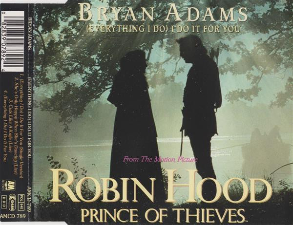 Bryan Adams - (Everything I Do) I Do It For You 4 Track CD Single