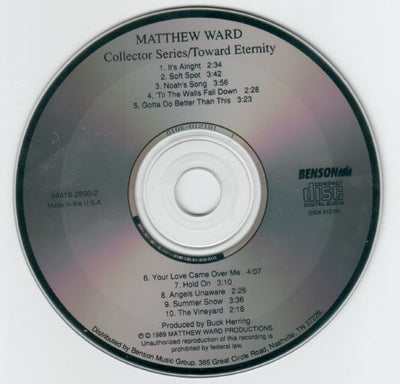 Matthew Ward  – Toward Eternity CD