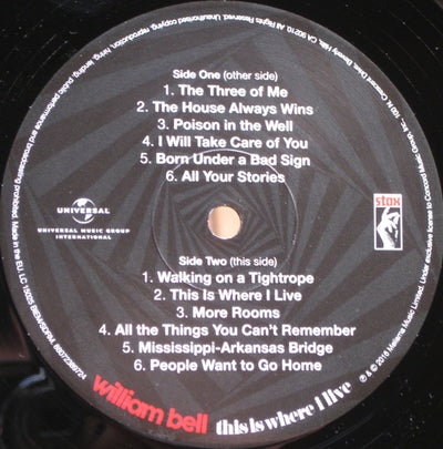 William Bell - This Is Where I Live Vinyl LP (Used)