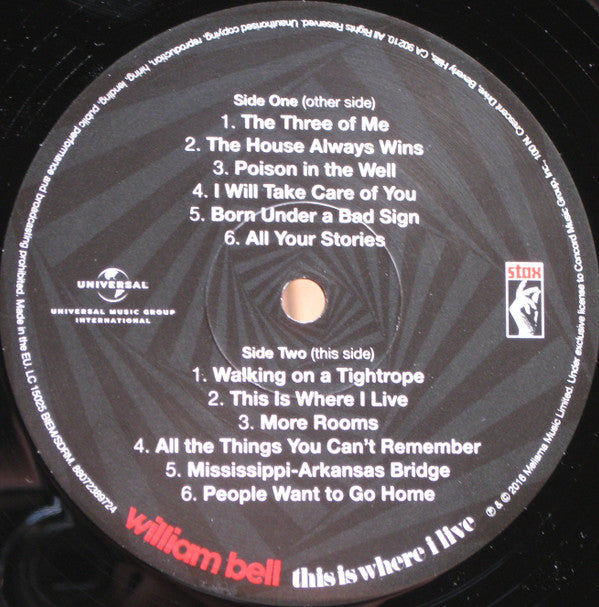 William Bell - This Is Where I Live Vinyl LP (Used)