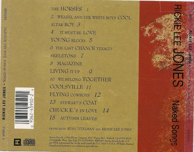 Rickie Lee Jones - Naked Songs (Live & Acoustic) CD