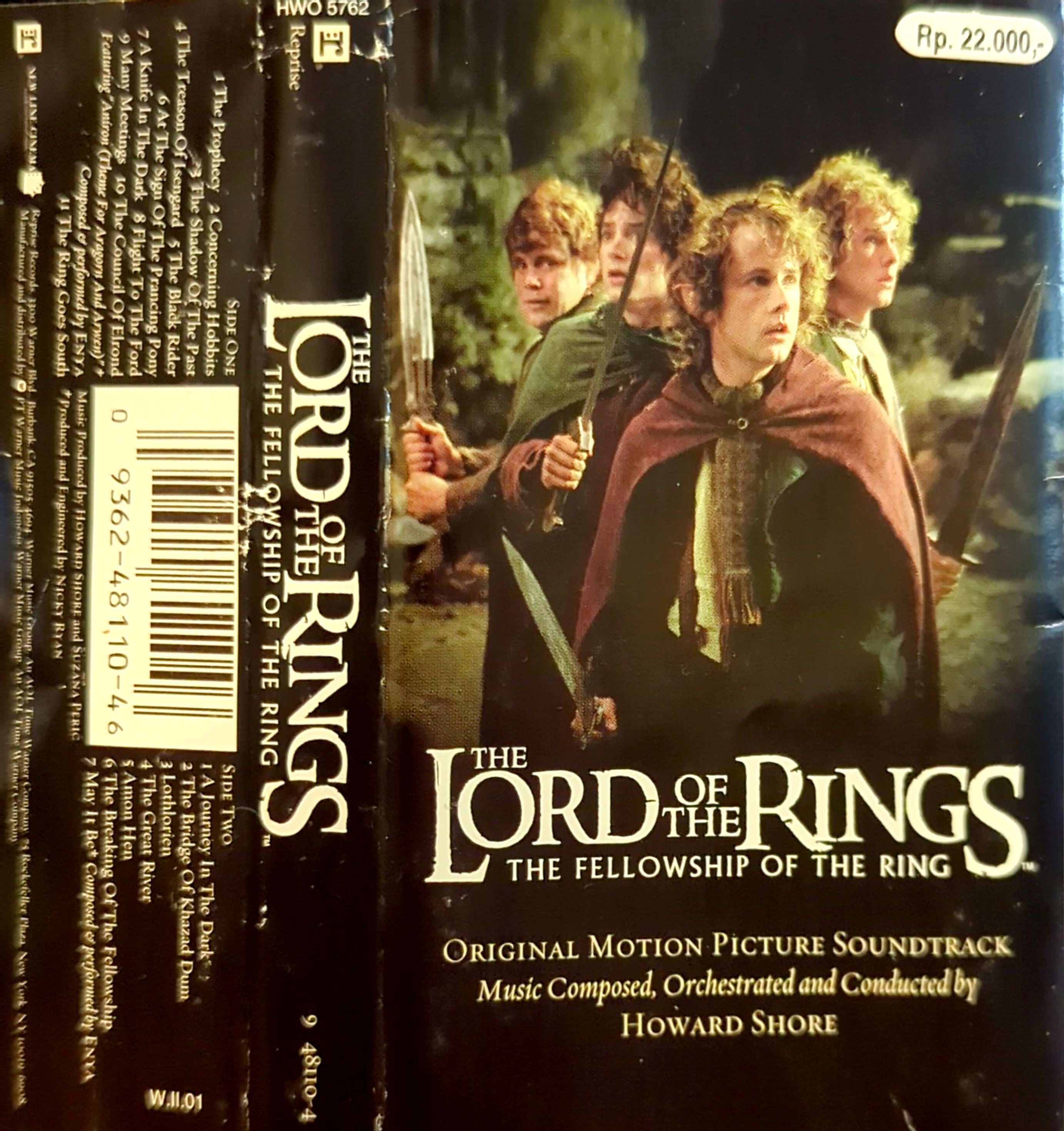 Soundtrack - The Lord Of The Rings: The Fellowship Of The Ring Cassette Tape