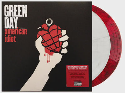 Green Day - American Idiot Red/White/Black Coloured Vinyl 2LP