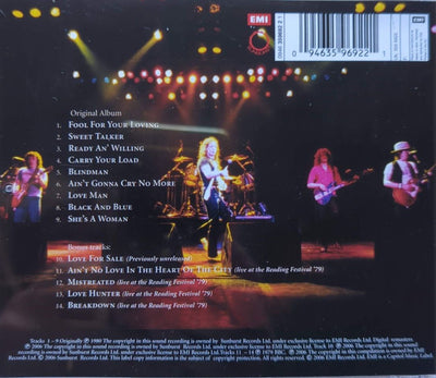 Whitesnake - Ready An' Willing CD + Original 1994 Concert Ticket