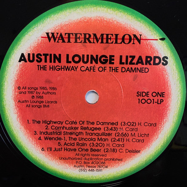 Austin Lounge Lizards - The Highway Café Of The Damned Vinyl LP (Used)