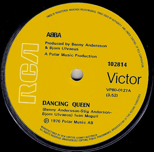 ABBA - Dancing Queen / That's Me 7" Vinyl Single (Used)
