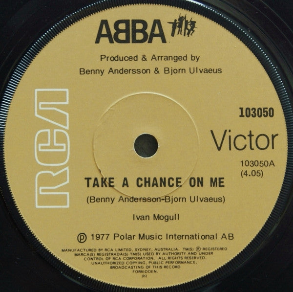 ABBA - Take A Chance On Me / I'm A Marionette 7" Vinyl Single (Used)
