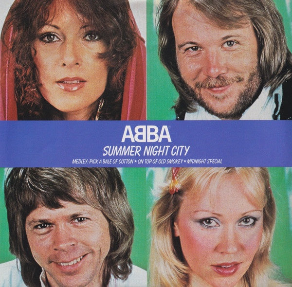 ABBA - Summer Night City / Medley: A Bale Of Cotton / On Top Of Old Smokey / Midnight Special 7" EP (Used)