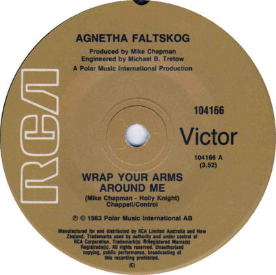 ABBA (Agnetha Fältskog) - Wrap Your Arms Around Me / Take Good Care Of Your Children 7" Vinyl Single (Used)